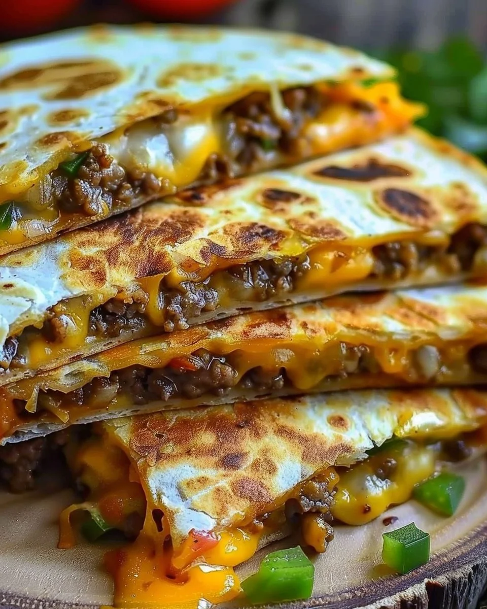 Cheeseburger Quesadilla