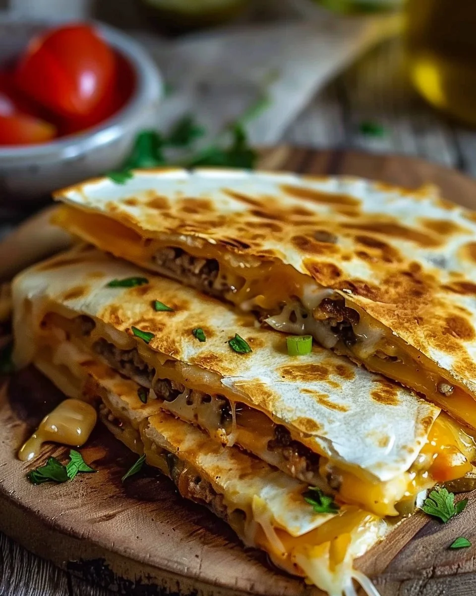Cheeseburger Quesadilla