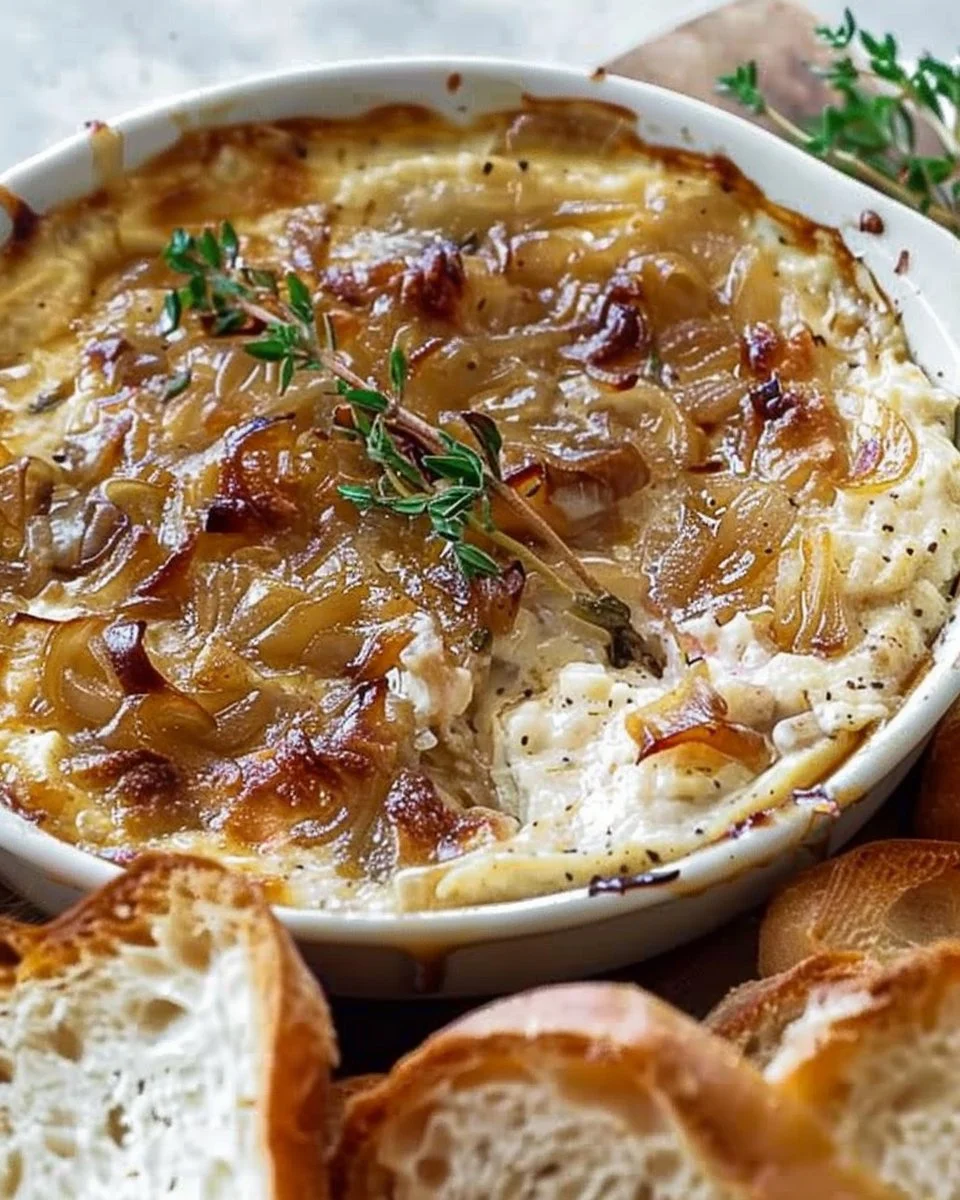 Creamy Baked Caramelized Onion Dip for the Ultimate Party Spread