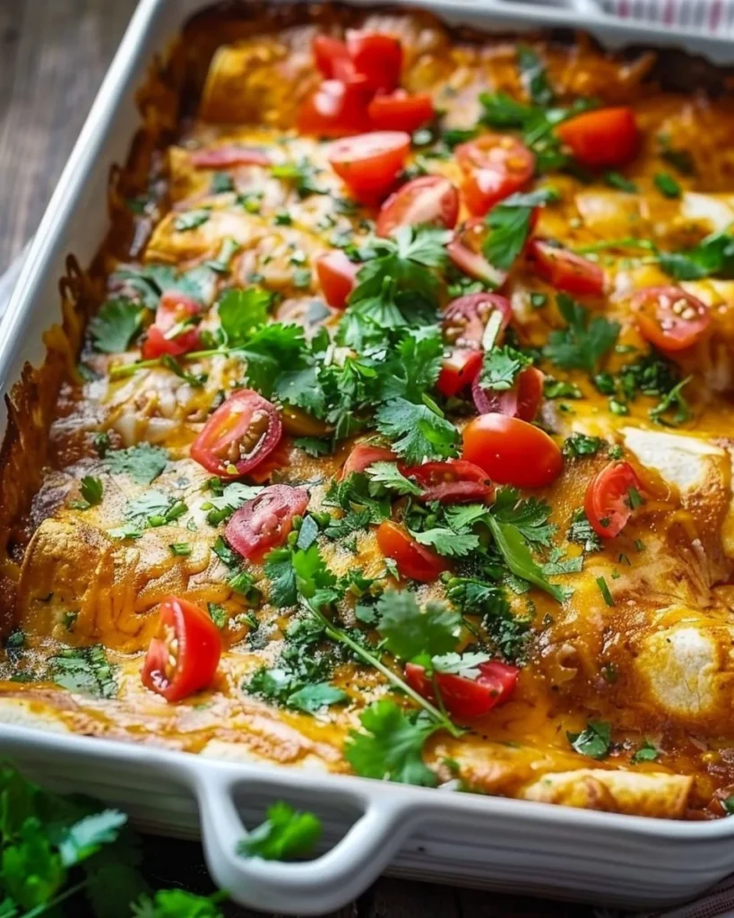 Creamy coconut chickpea enchiladas served with fresh toppings