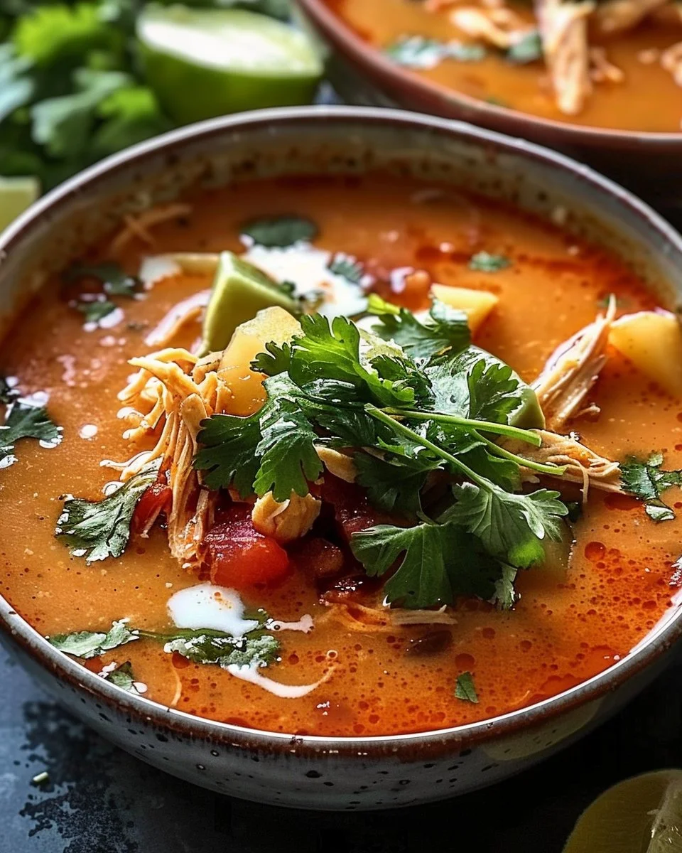 Creamy Salsa Potato Soup with Shredded Chicken: A Tex-Mex Twist on Comfort Food