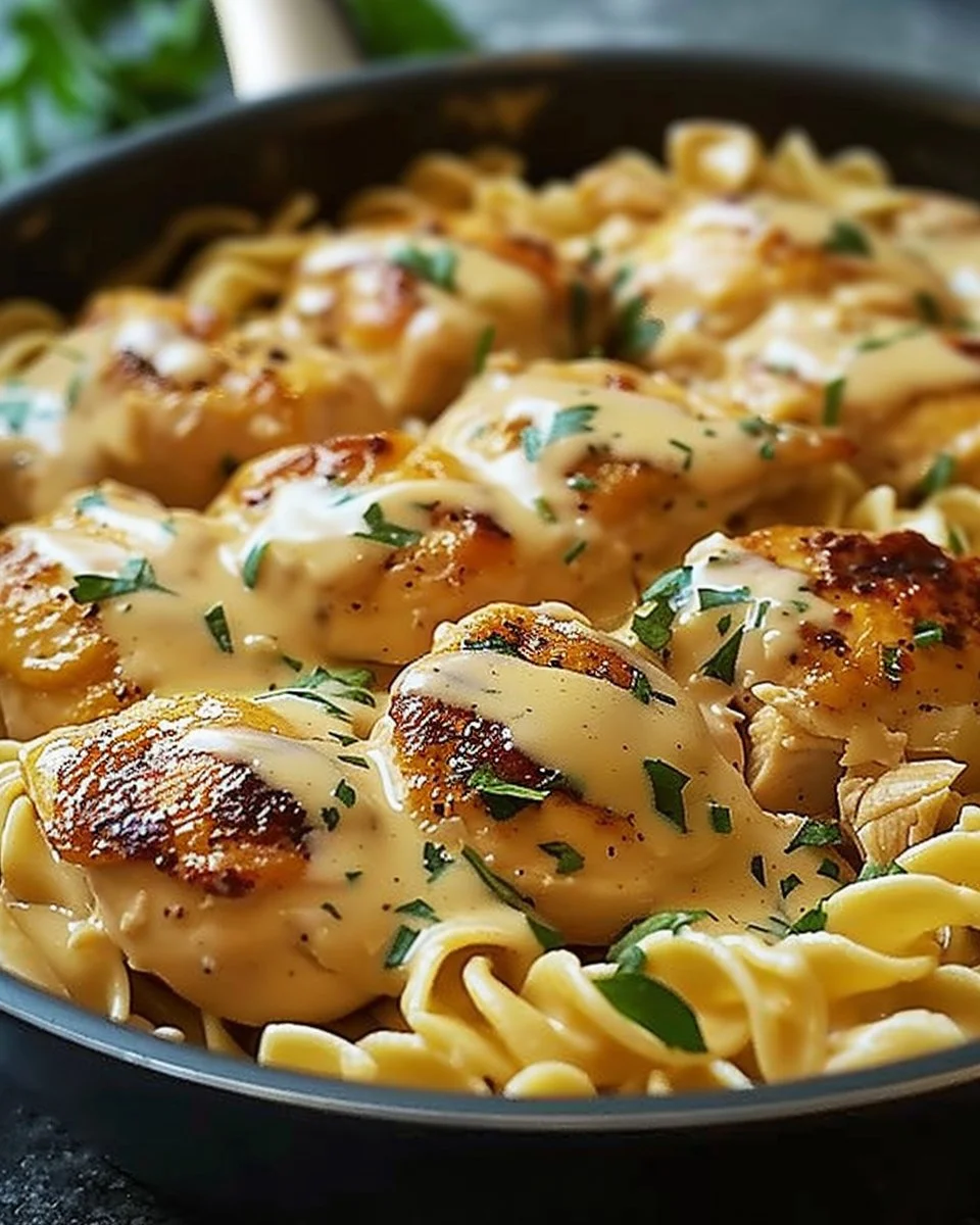Easy One-Pan Chicken with Buttered Noodles