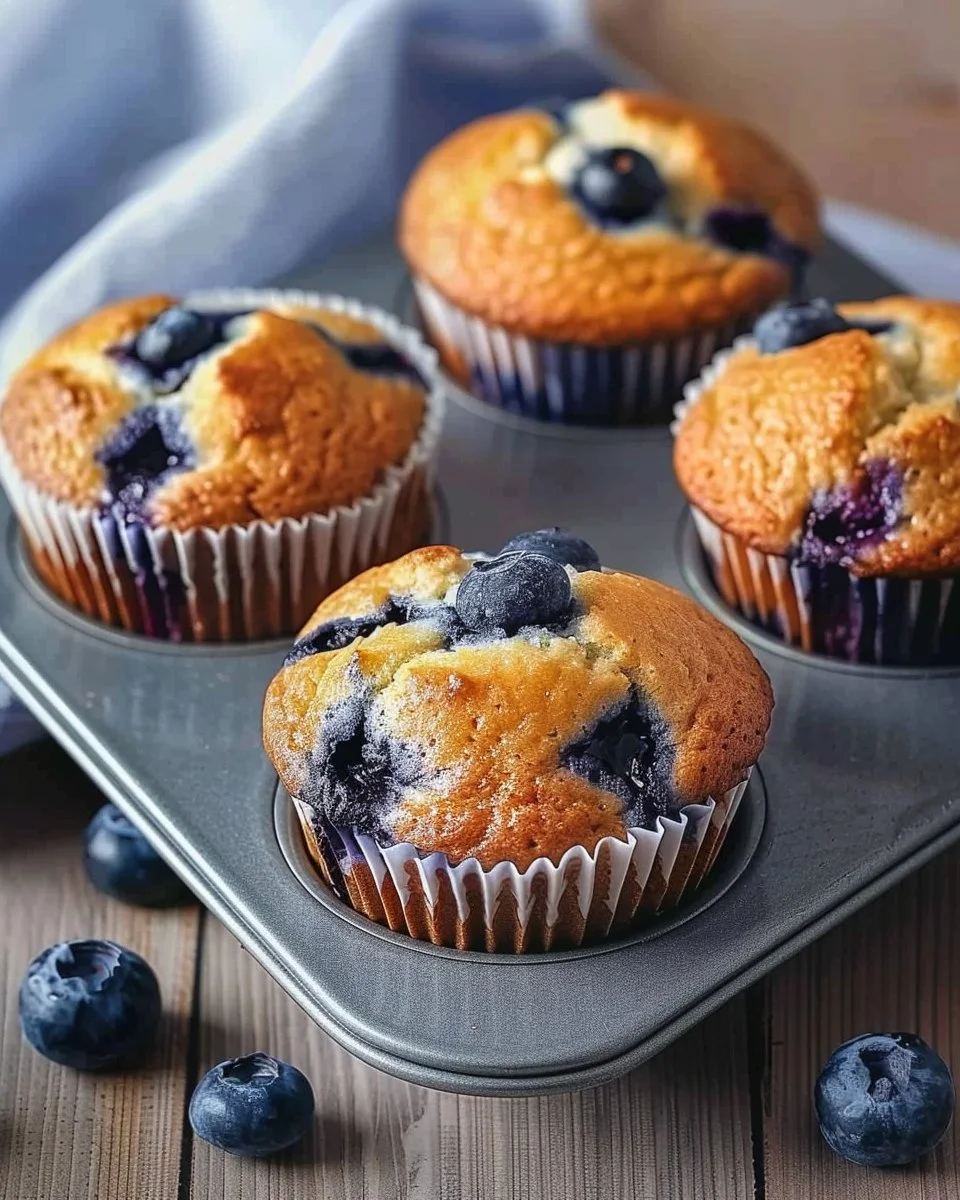 Hearty Blueberry Protein Muffins