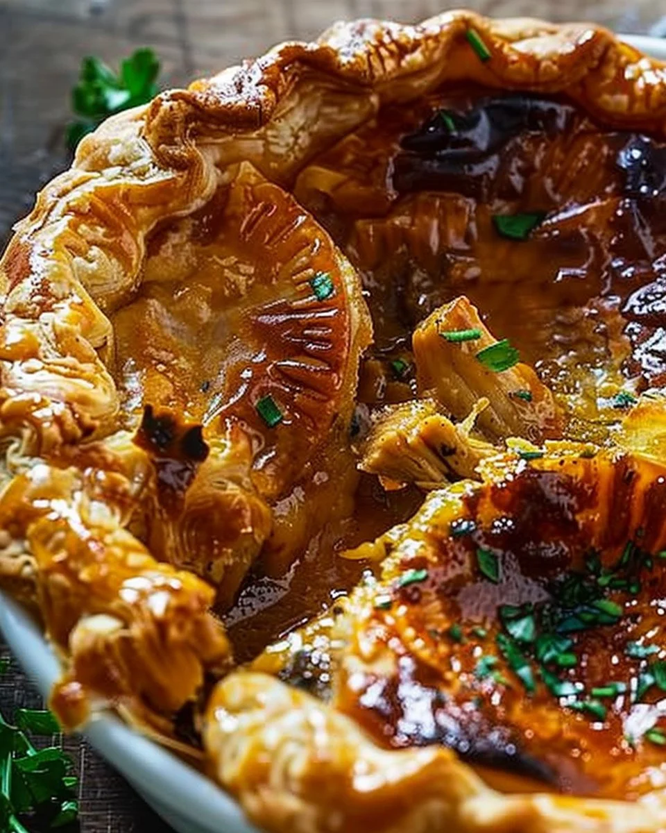 Individual Butter Chicken Puff Pastry Pot Pies Recipe