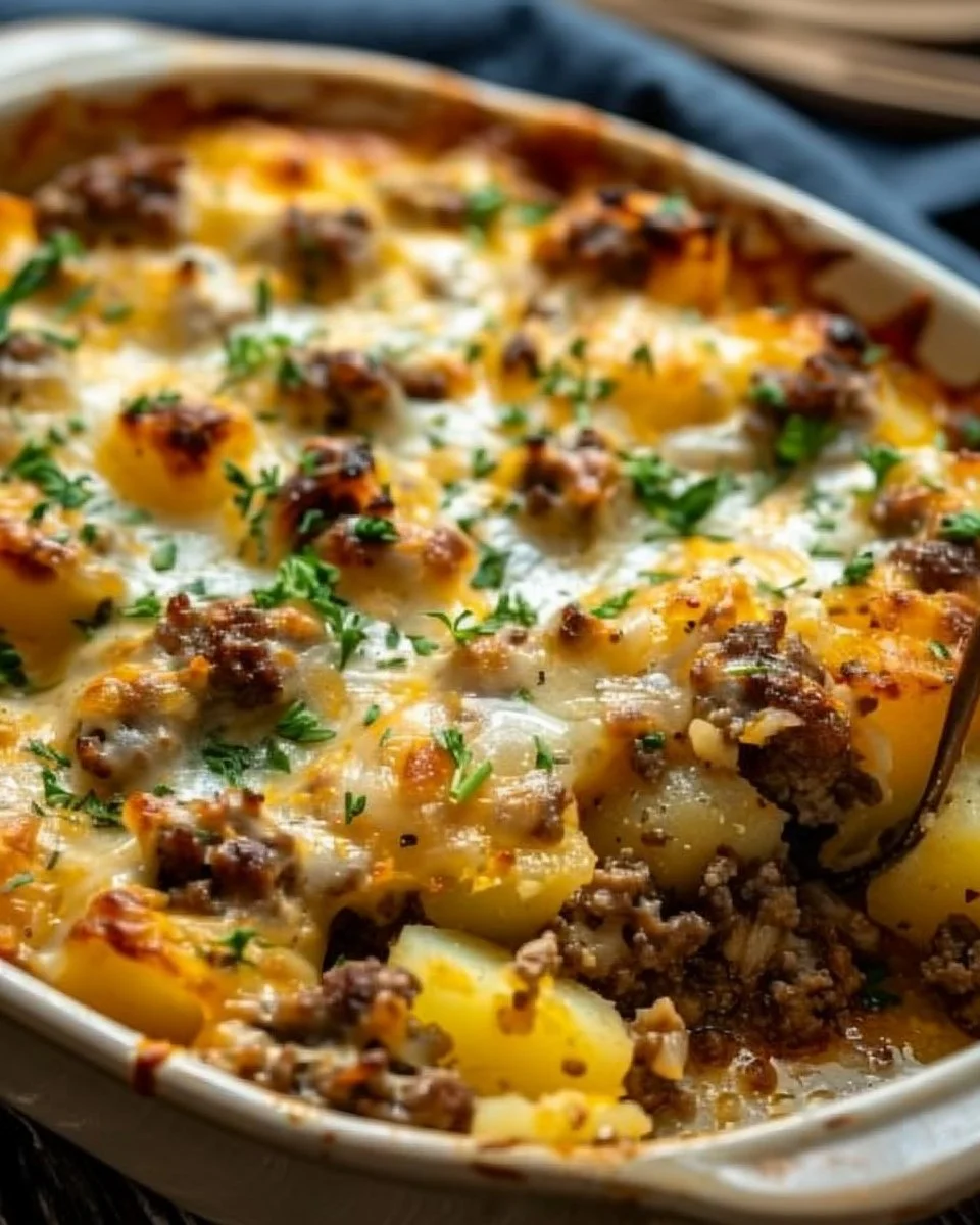 5-Ingredient Hamburger & Potato Casserole