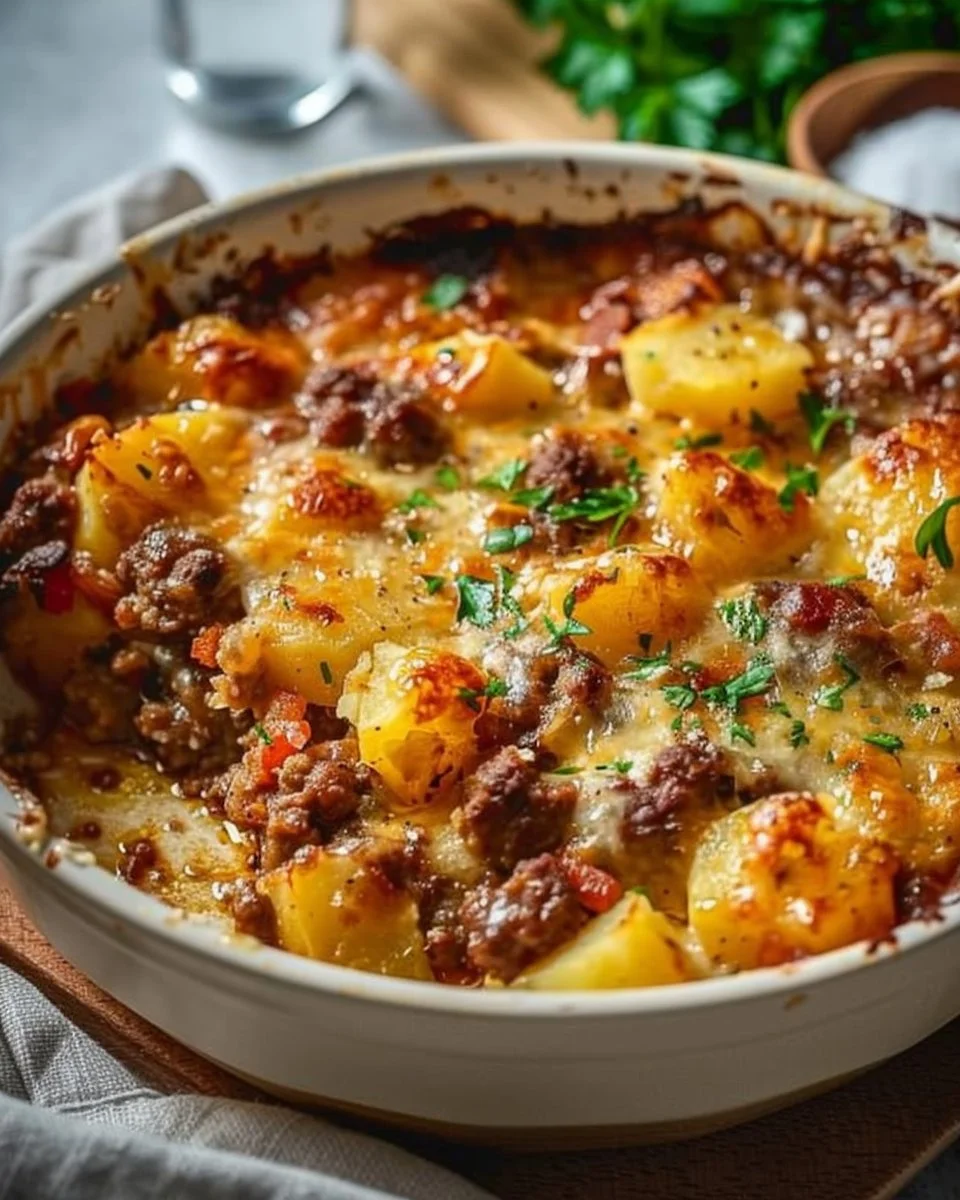 5-Ingredient Hamburger & Potato Casserole