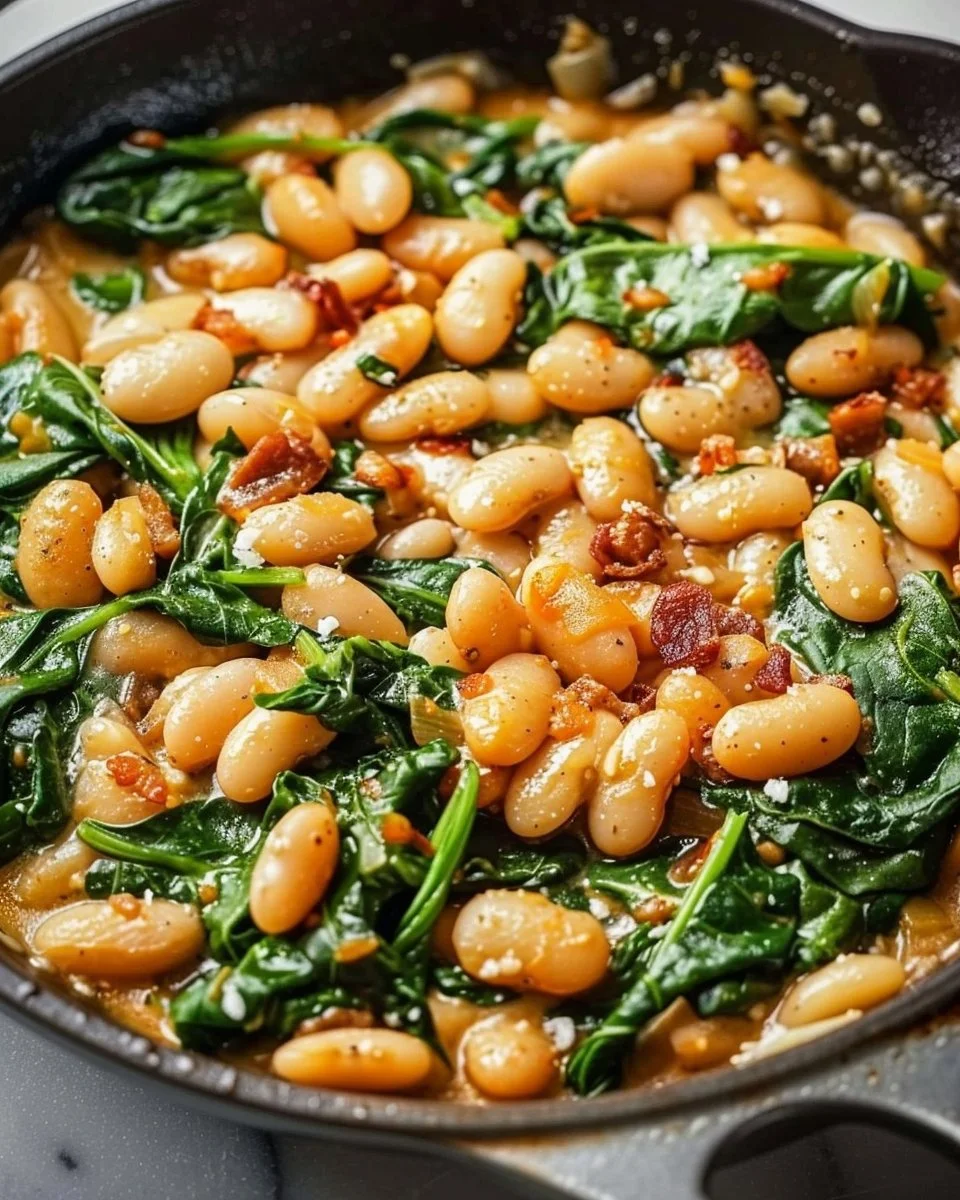 Marry Me White Bean & Spinach Skillet