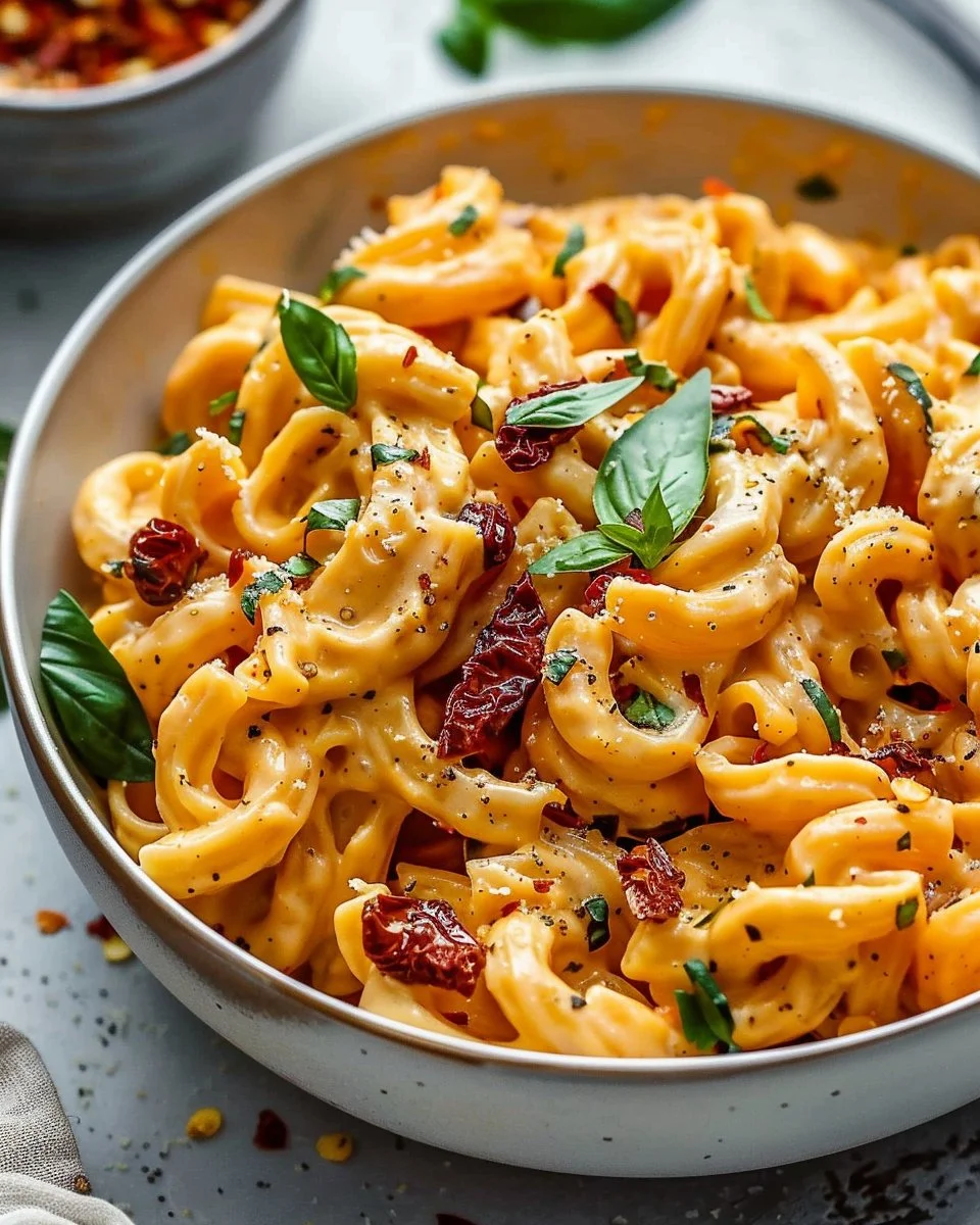 Vegan Creamy Sun Dried Tomato Pasta