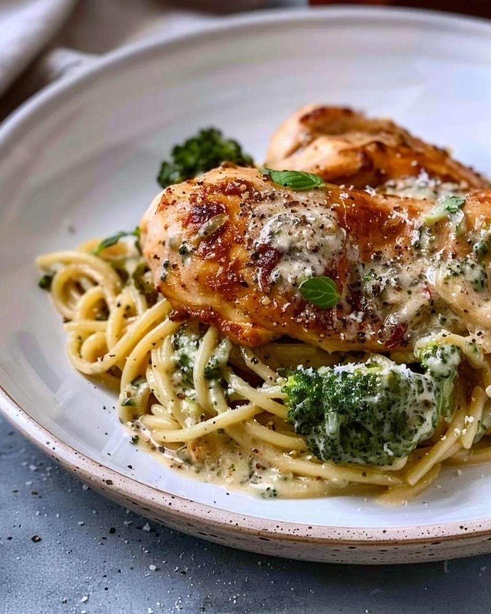 Broccoli Chicken Spaghetti Pasta