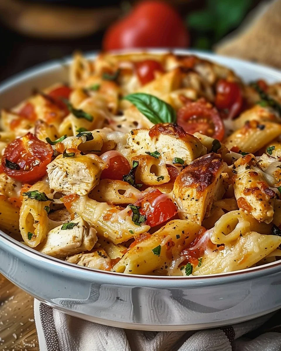 Bruschetta Chicken Pasta Bake