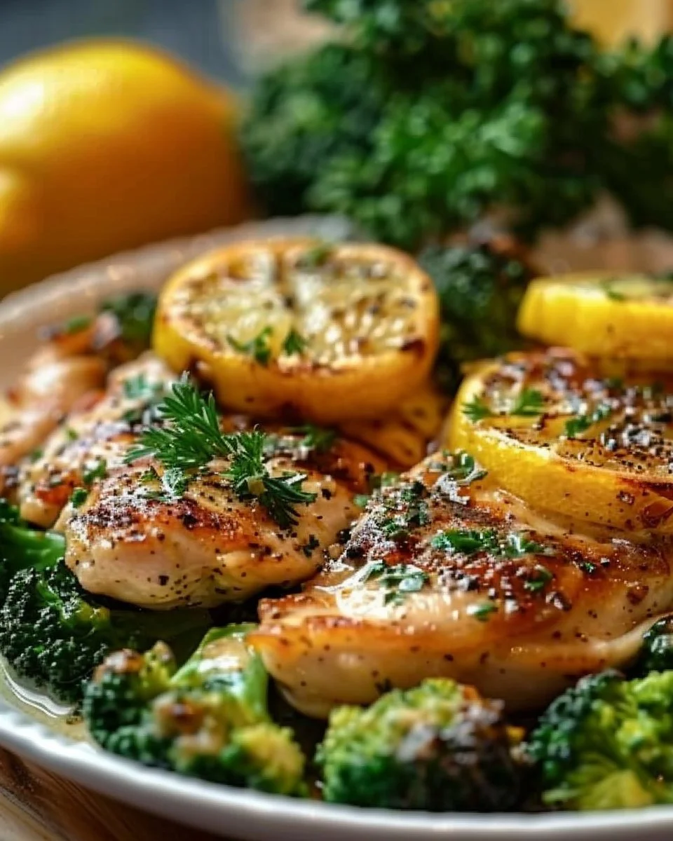 Cowboy Butter Lemon Bowtie Chicken with Broccoli Bliss