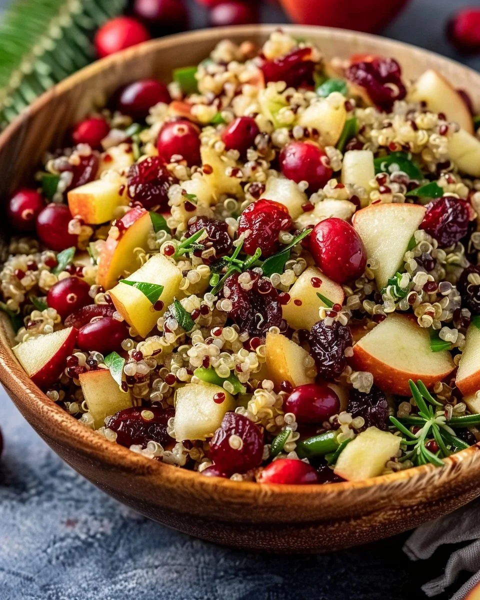 Cranberry Apple Quinoa Salad