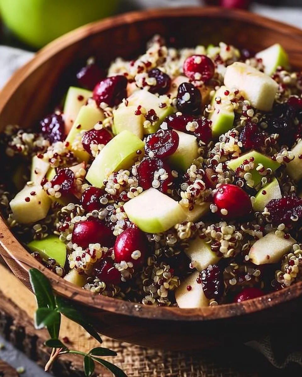 Cranberry Apple Quinoa Salad