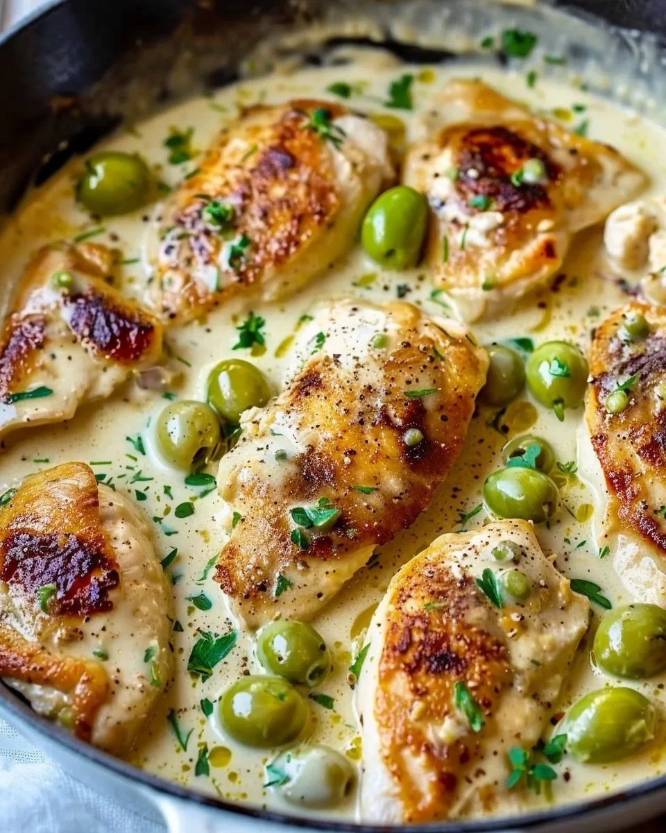 Creamy Pepperoncini Chicken Skillet