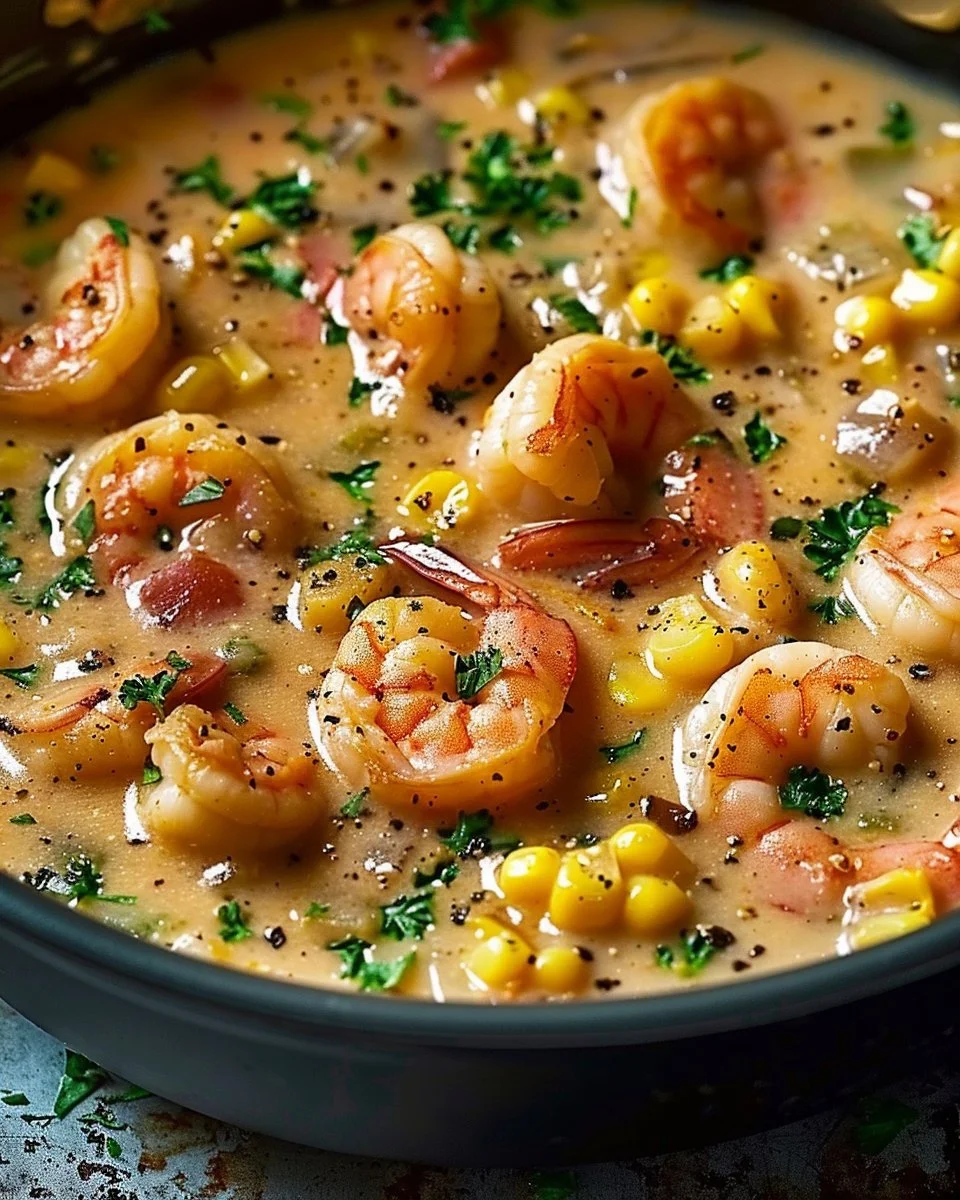 Creamy Shrimp & Corn Chowder That Feels Like Comfort in a Bowl