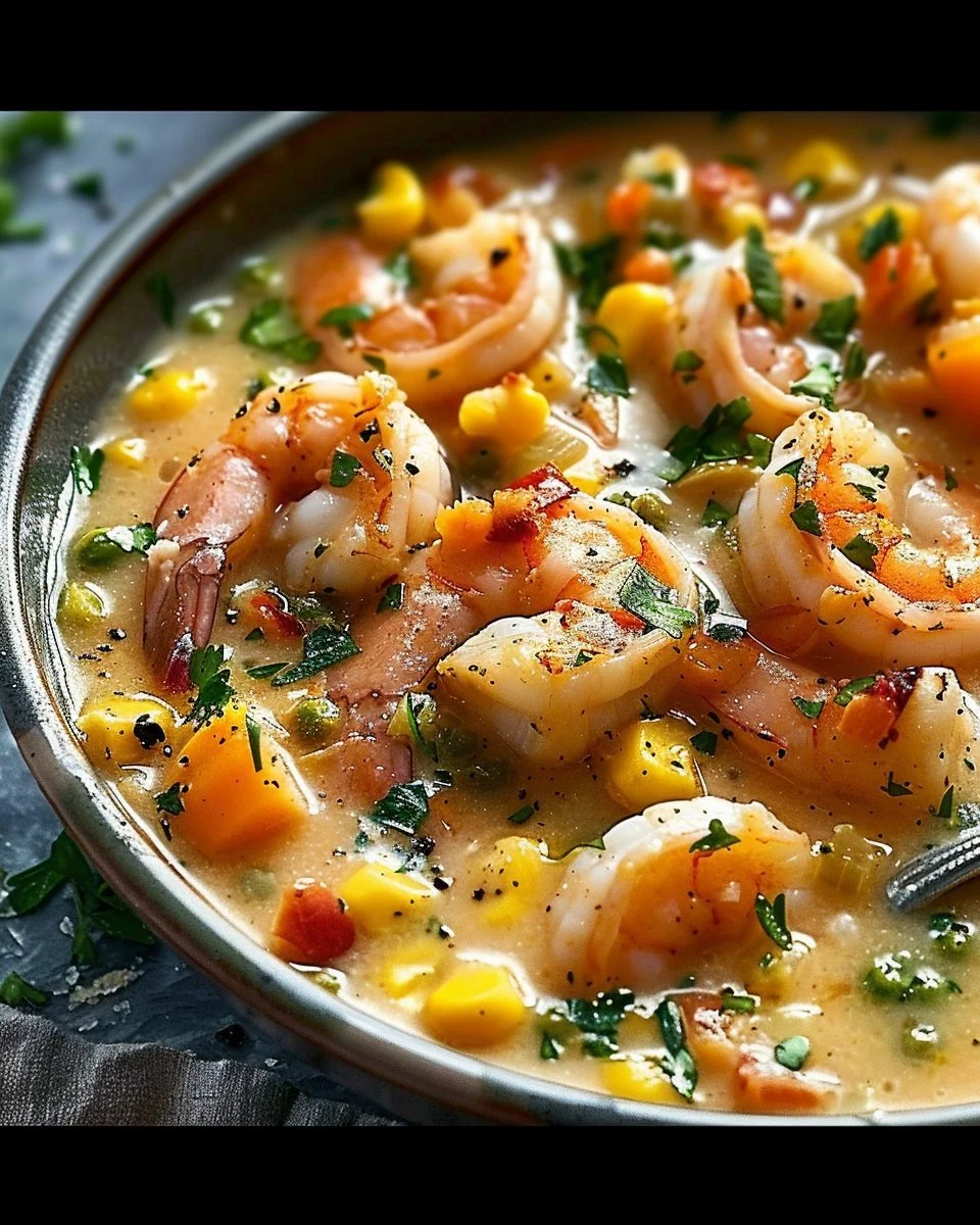 Creamy Shrimp & Corn Chowder That Feels Like Comfort in a Bowl