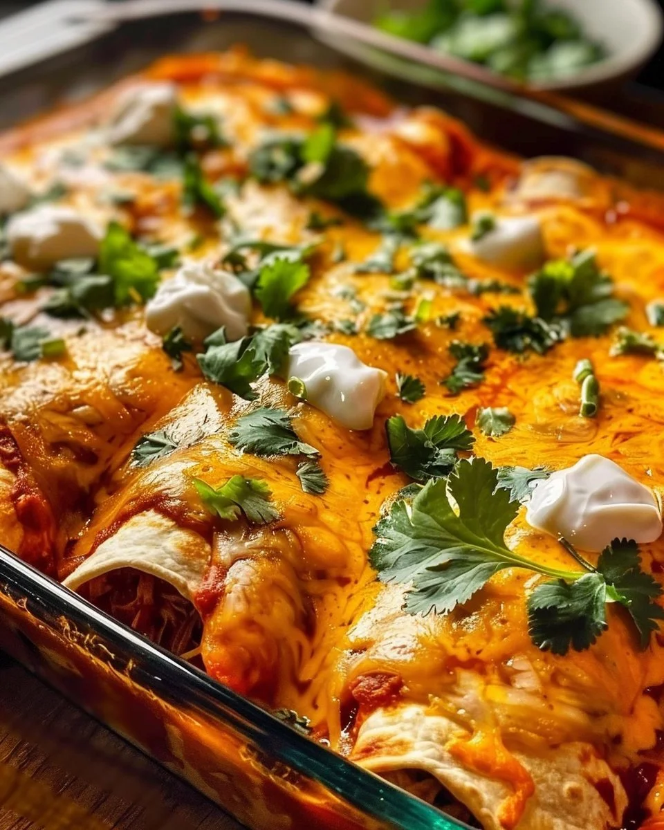 High Protein Chicken Enchiladas