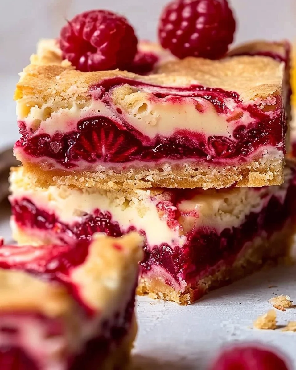 Lemon Raspberry Swirl Bars