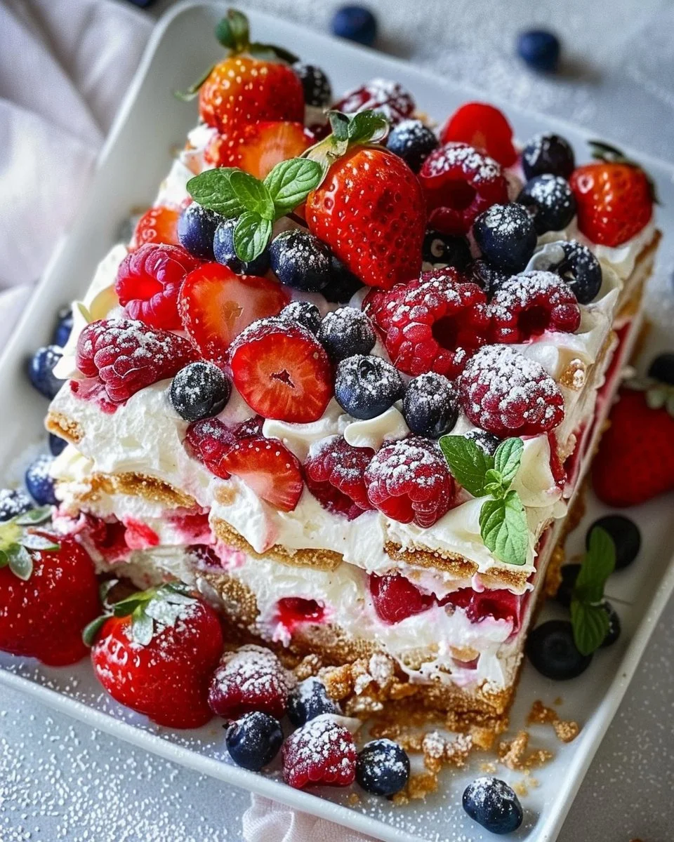 No-Bake Berry Icebox Cake