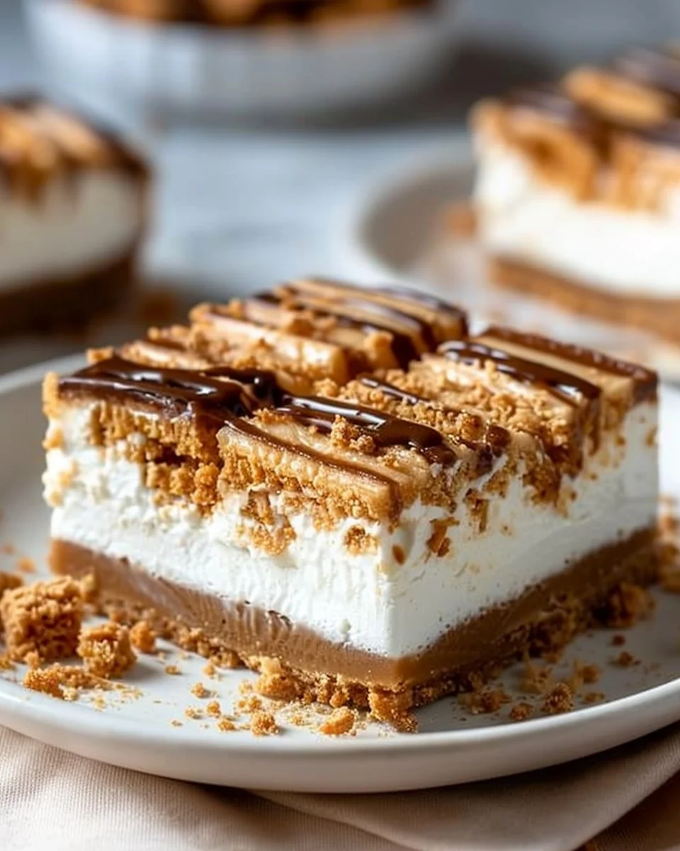 No-Bake Biscoff Cheesecake Bars