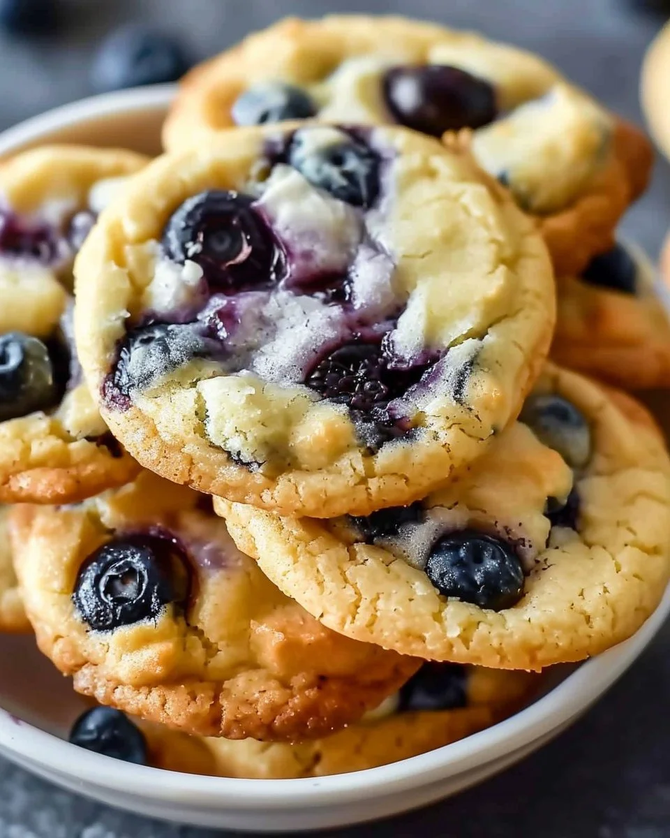 Perfect Blueberry Cheesecake Cookies