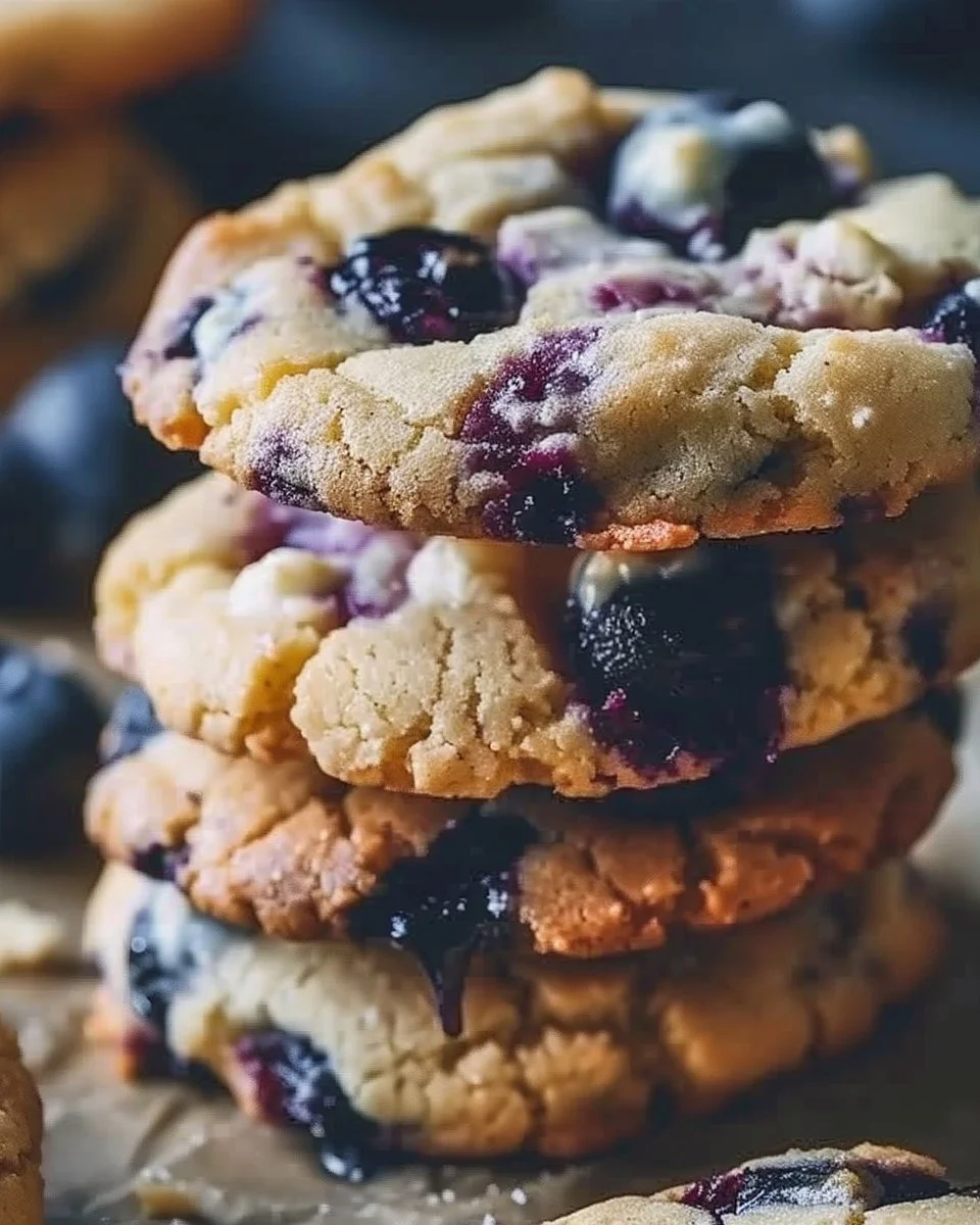 Perfect Blueberry Cheesecake Cookies