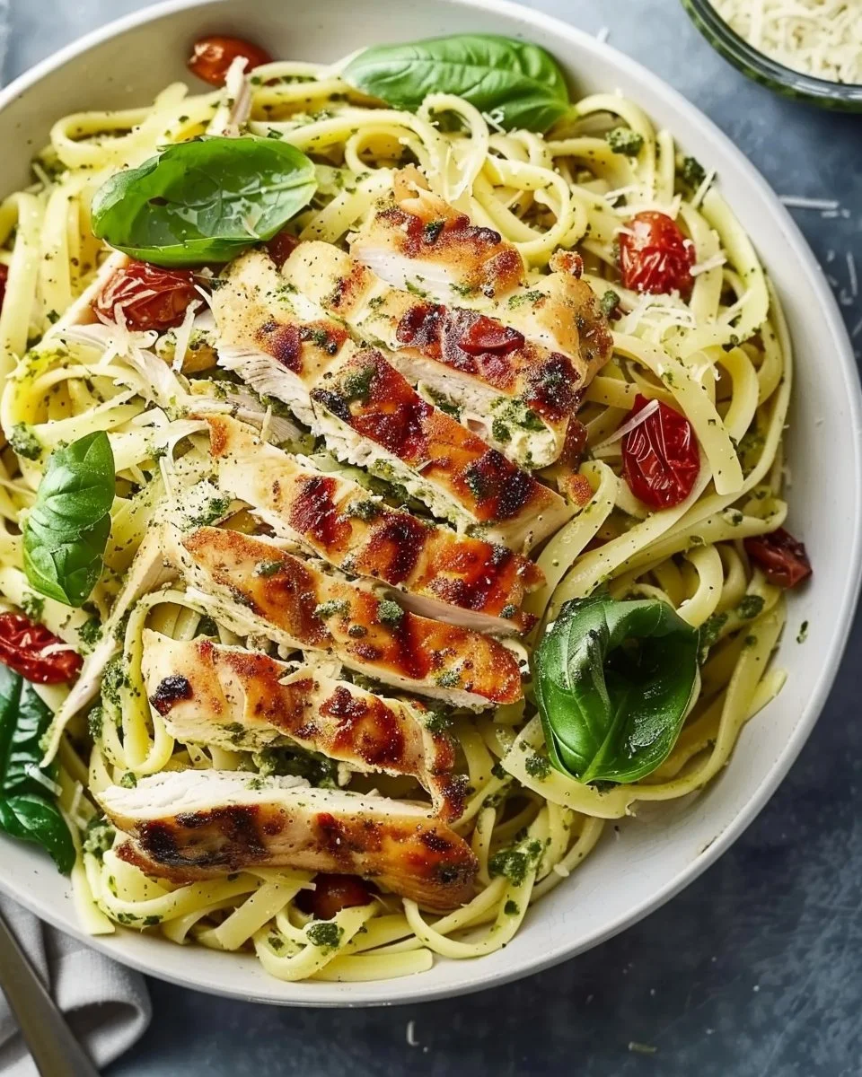Pesto Pasta With Chicken