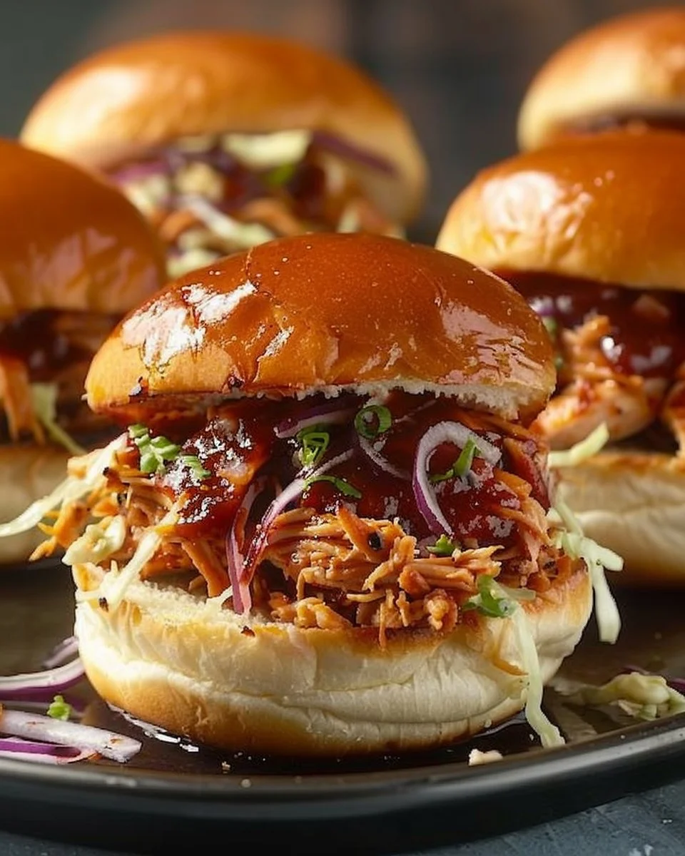 Pulled Chicken Sliders