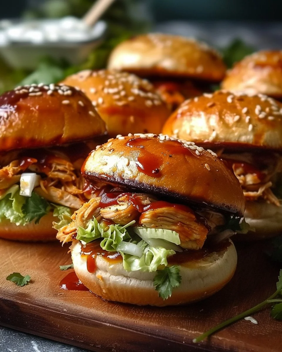 Pulled Chicken Sliders