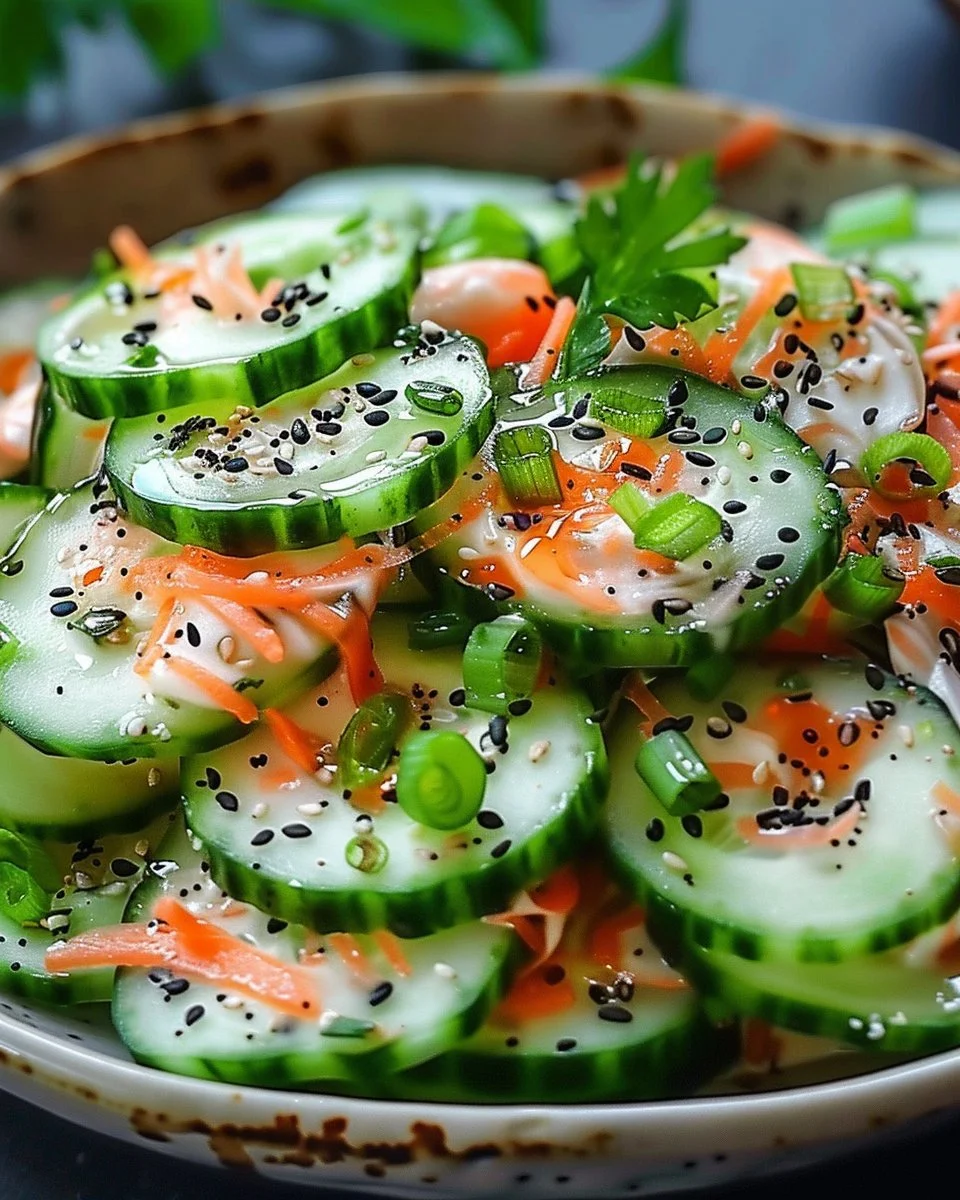 Refreshing California Roll Cucumber Salad
