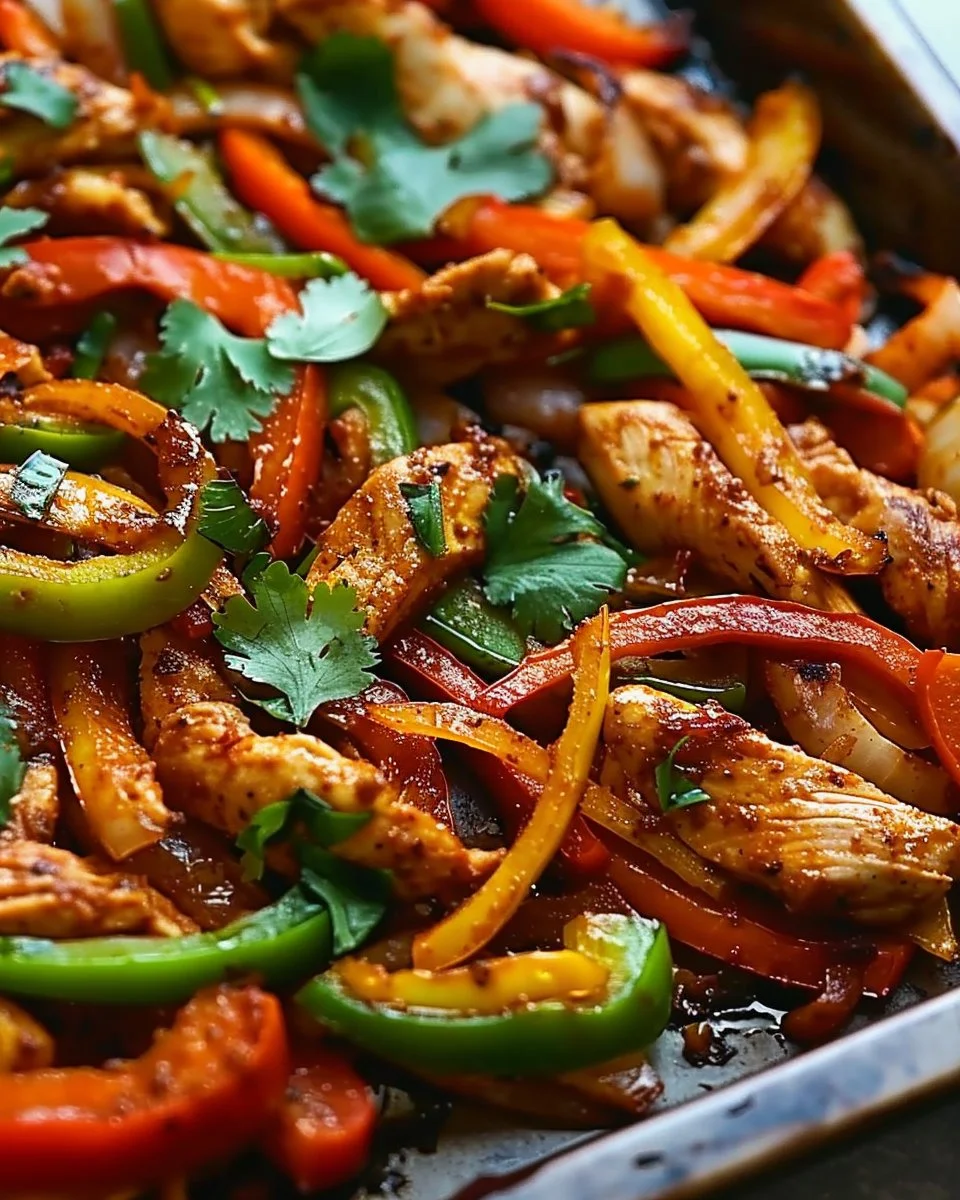 Sheet Pan Chicken Fajitas
