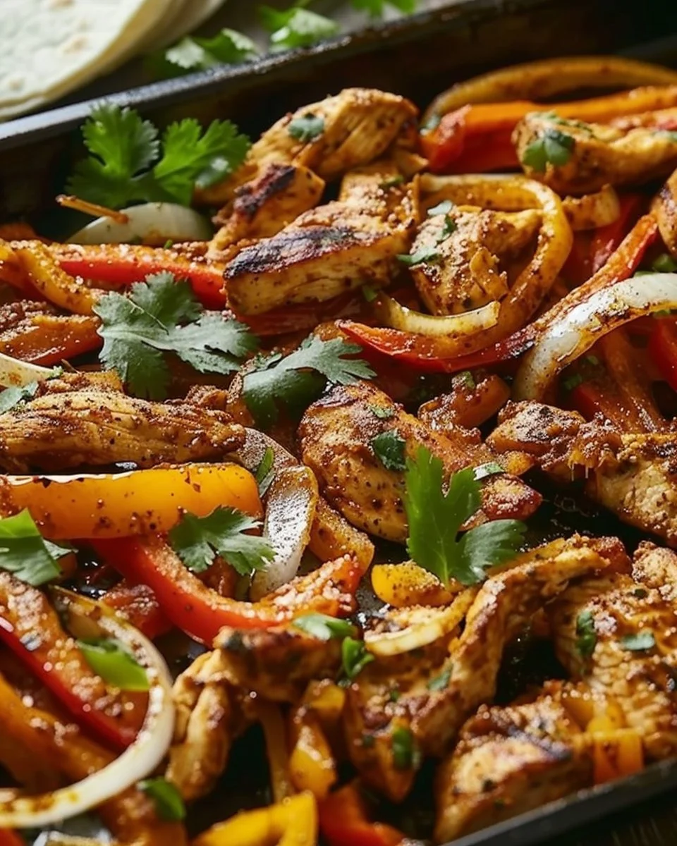Sheet Pan Chicken Fajitas