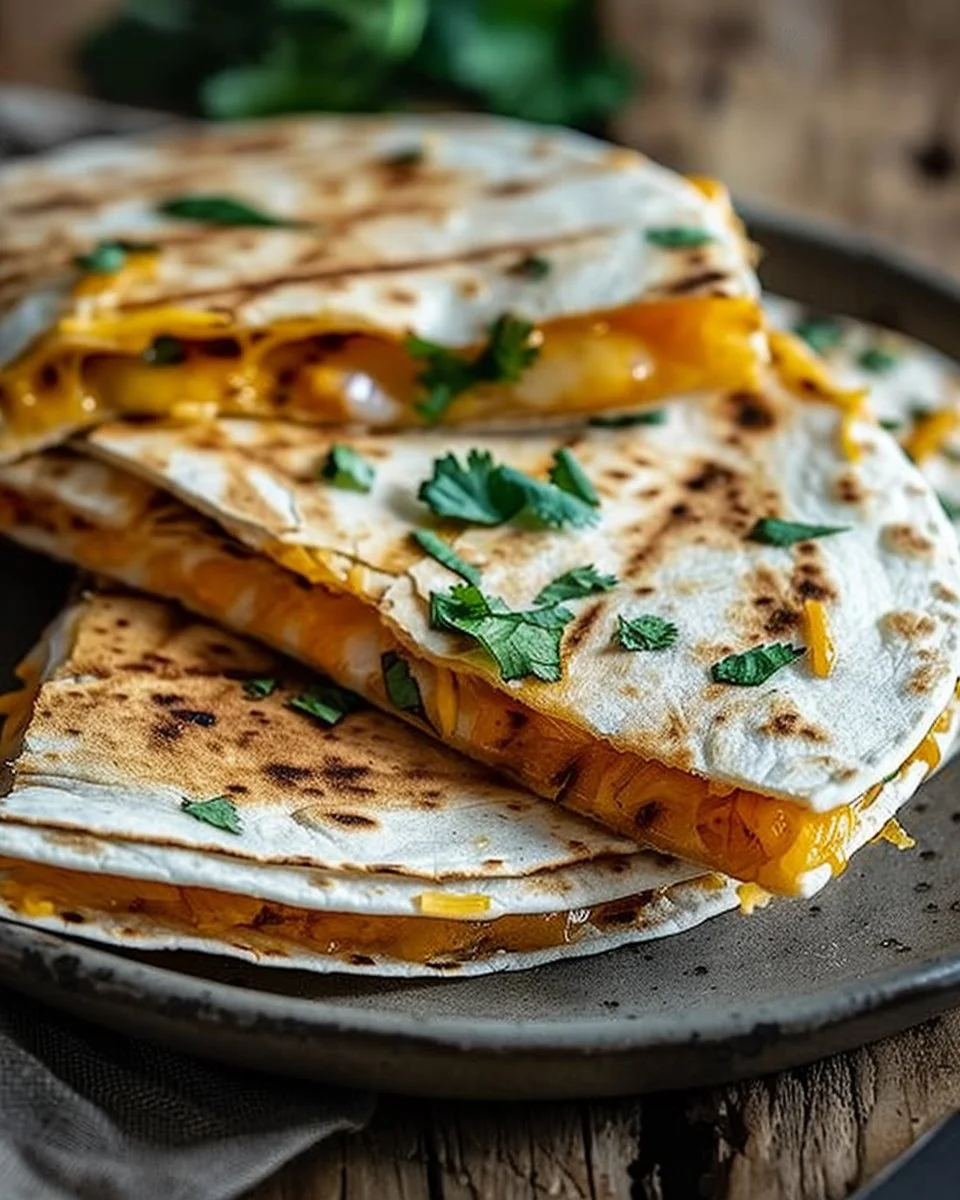Spicy Cheesy Grilled Quesadillas