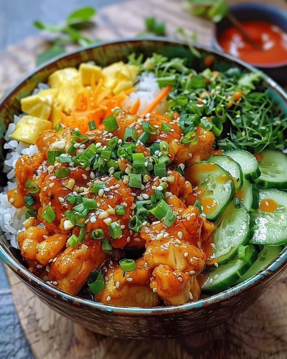 Spicy Sweet Bang Bang Chicken Bowl