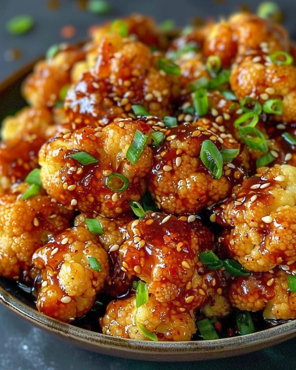 Sticky Honey Garlic Cauliflower