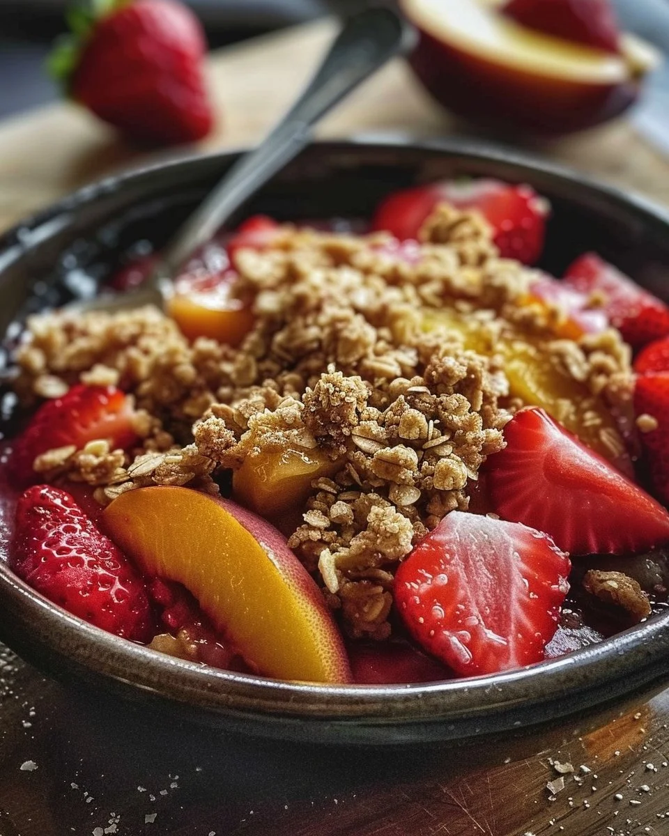 Strawberry Peach Crisp