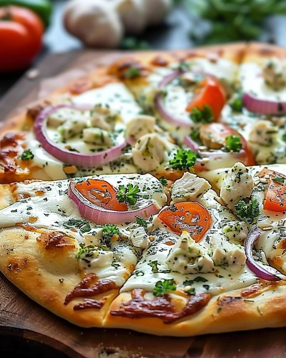 Tzatziki Chicken Pizza