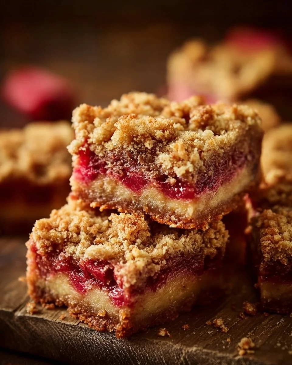 Amish Oatmeal Rhubarb Bars