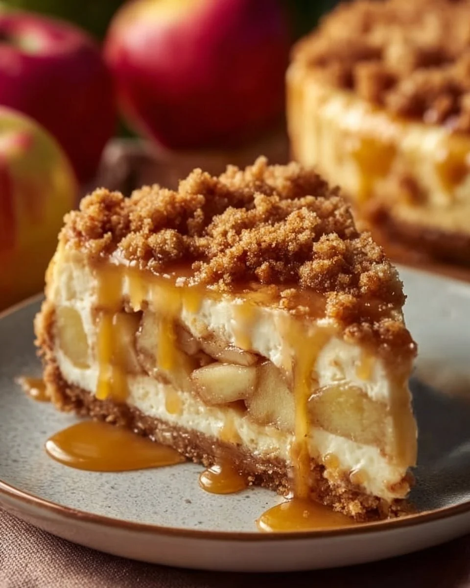 Apple Crumble Cheesecake
