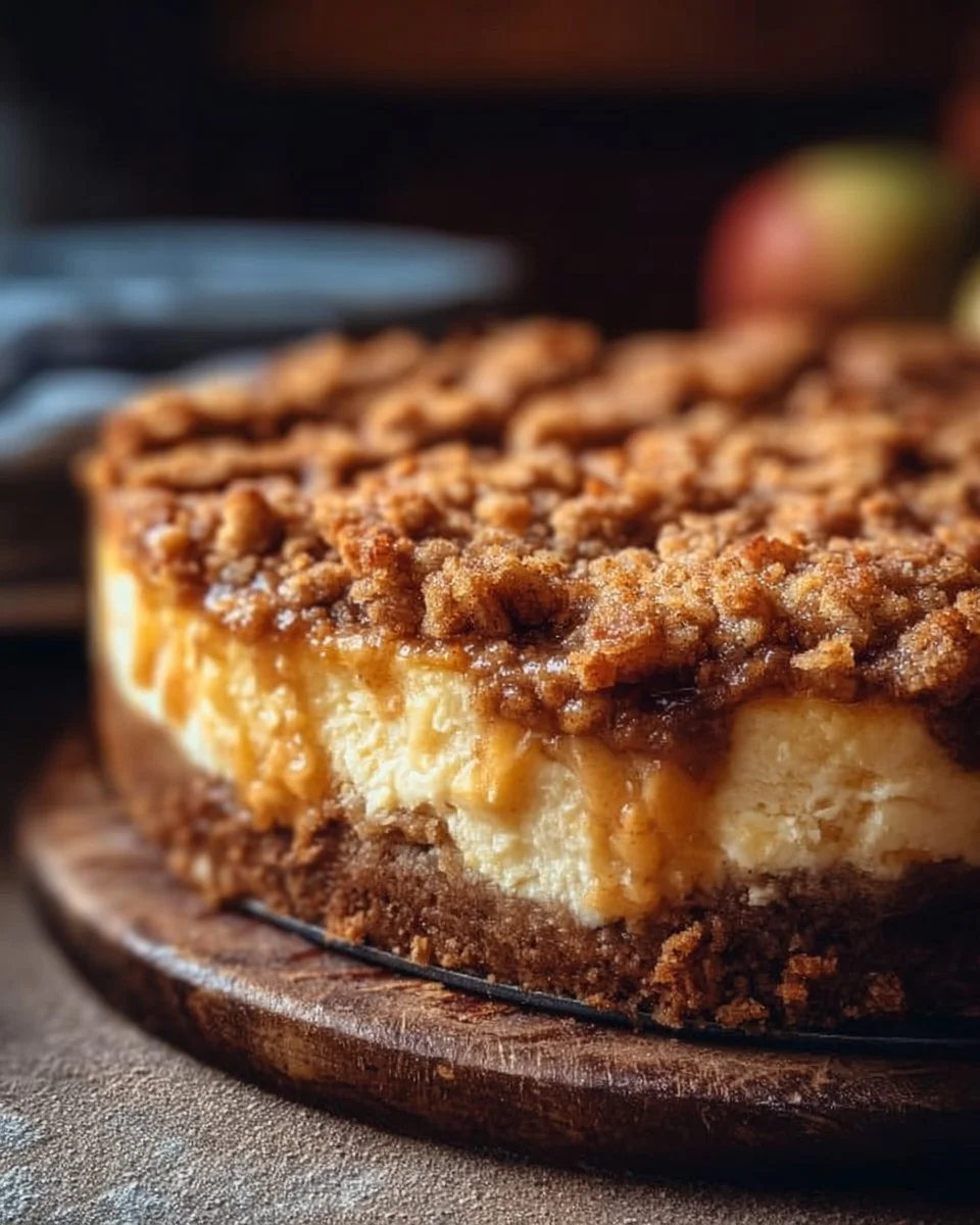 Apple Crumble Cheesecake
