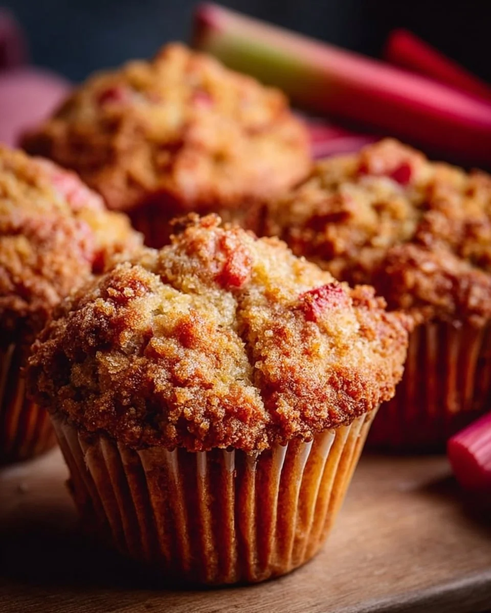 Classic Rhubarb Muffins