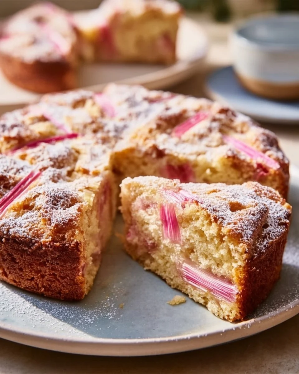 Gluten Free Rhubarb Cake