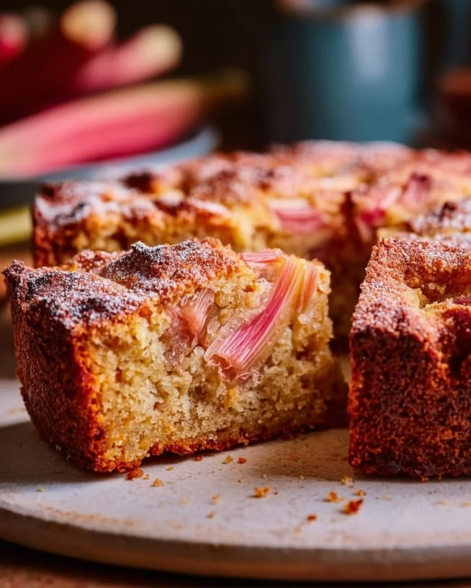 Gluten Free Rhubarb Cake