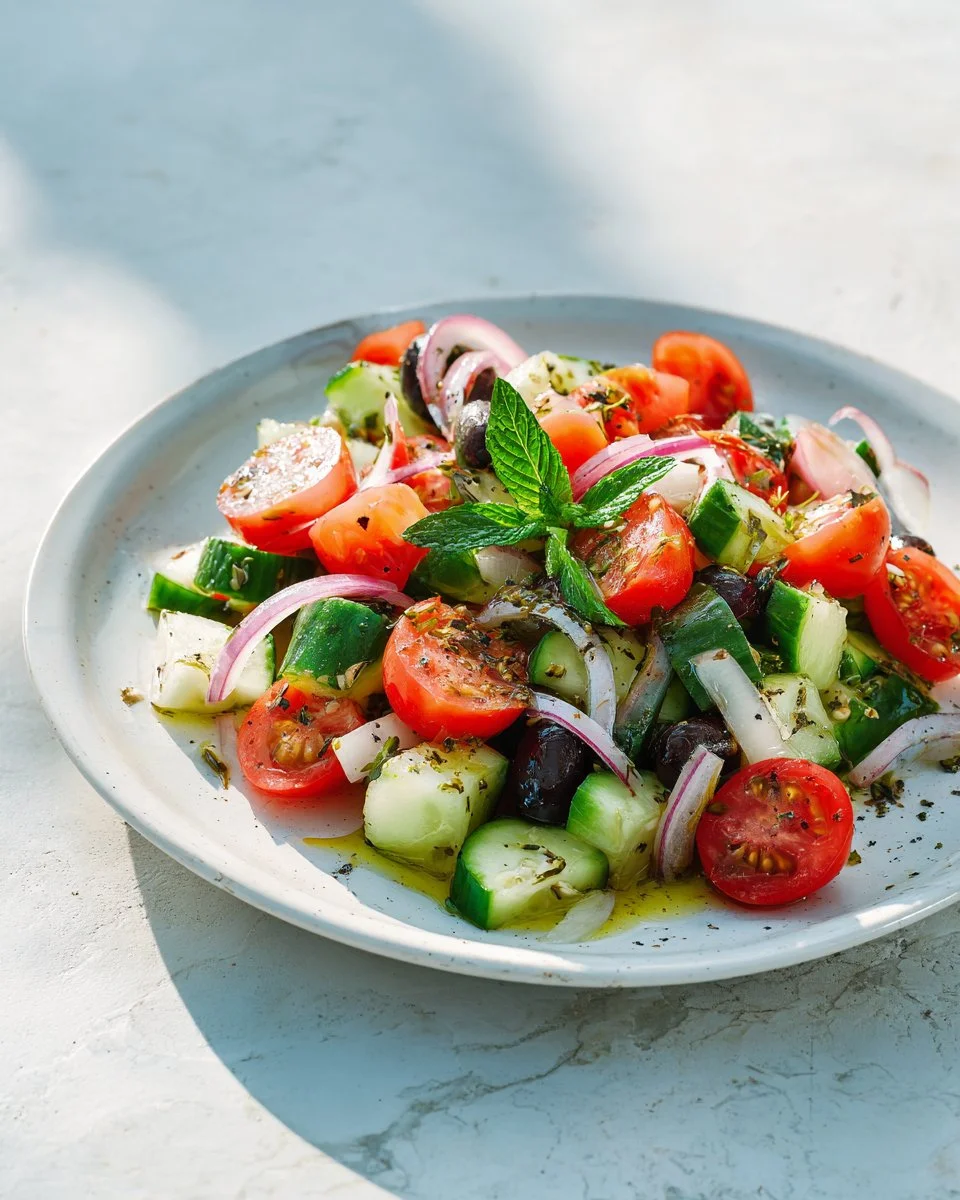 Mediterranean Cucumber Salad