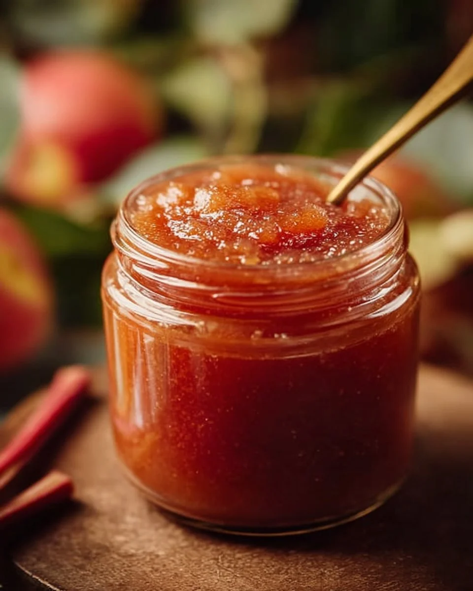 Natural Apple Rhubarb Jam