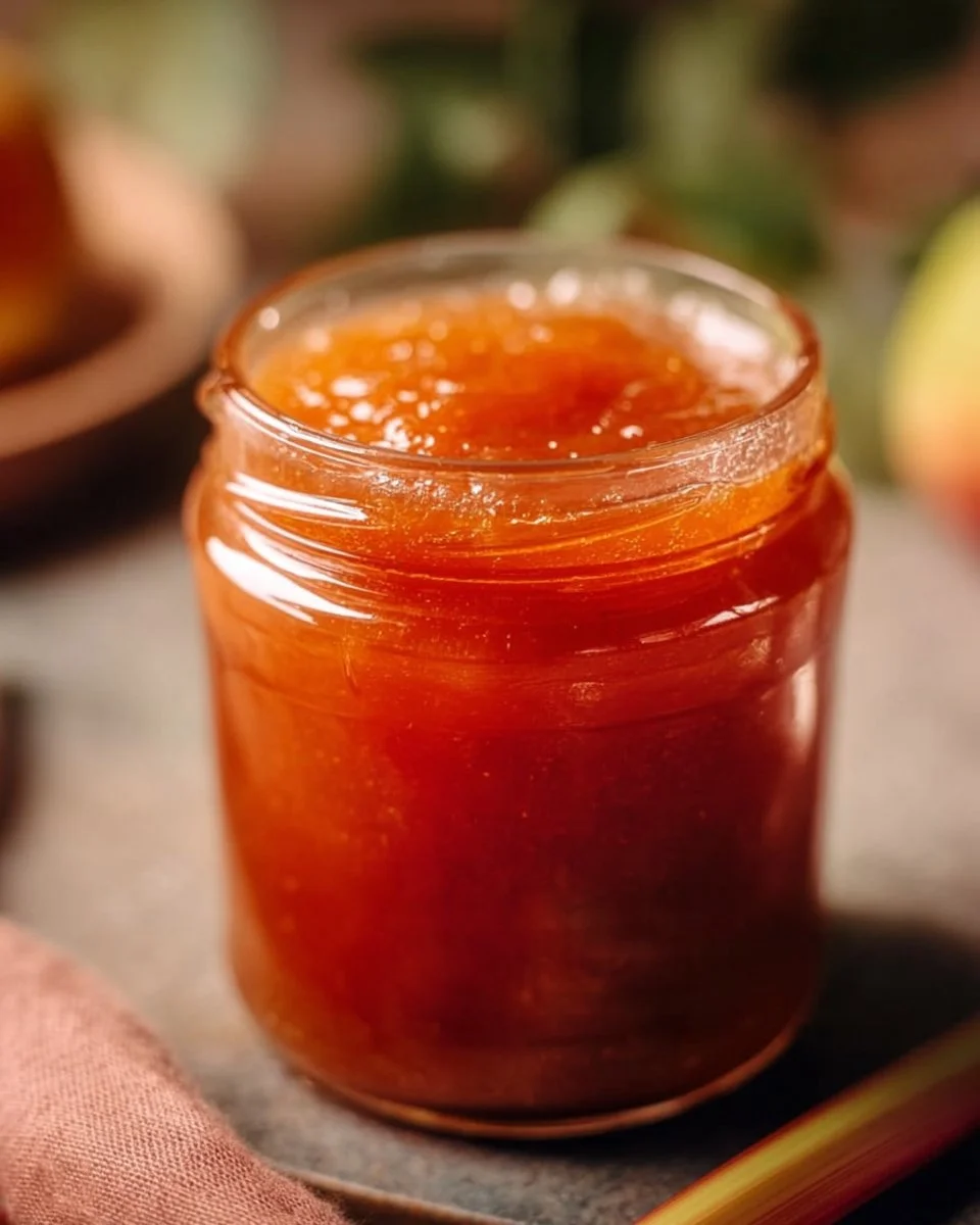 Natural Apple Rhubarb Jam