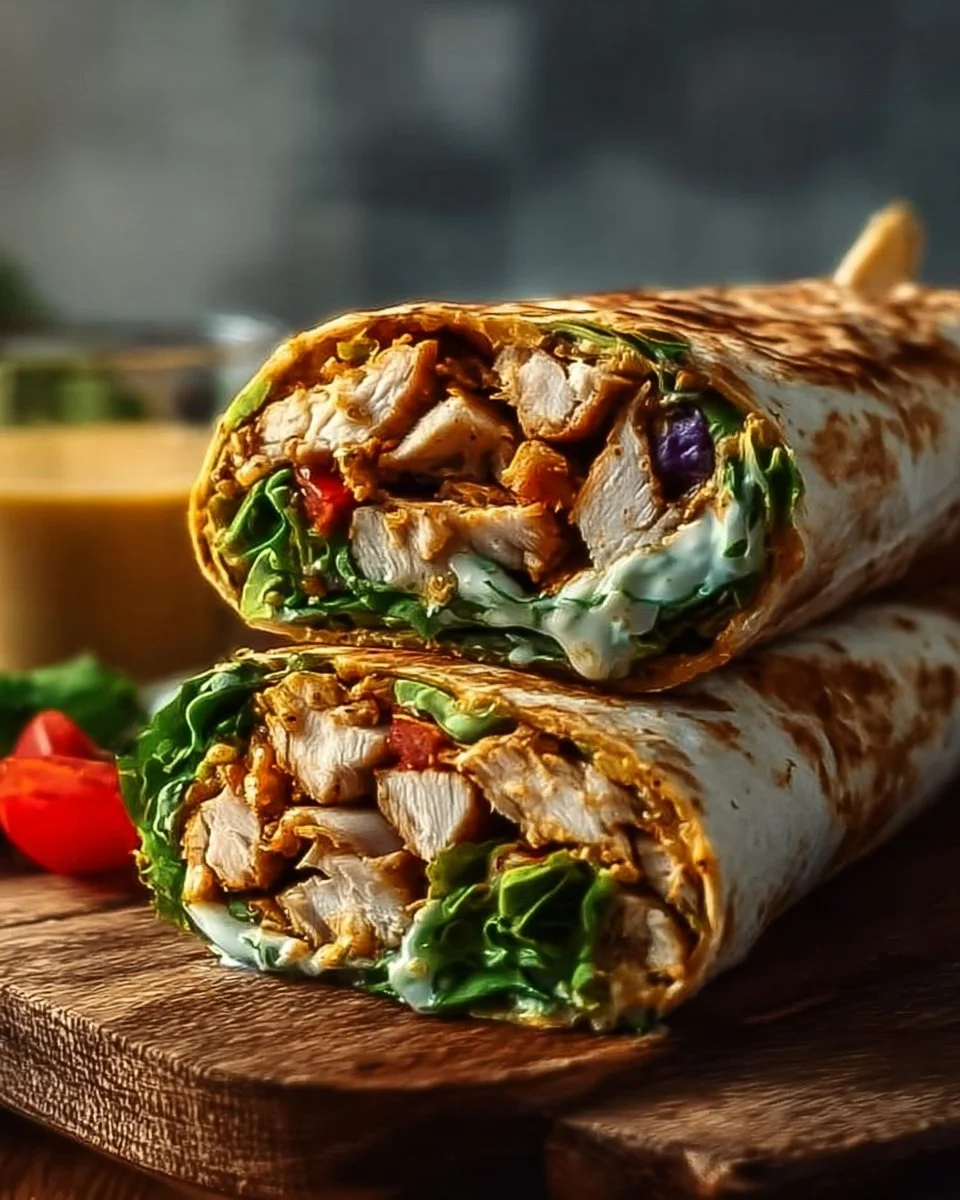 Peanut Chicken Wrap