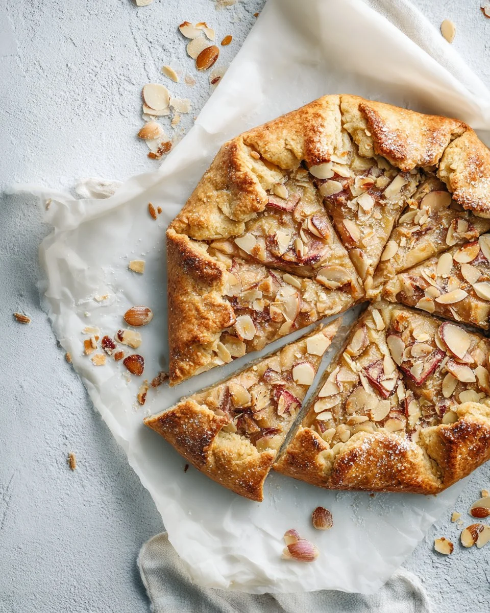 Rhubarb Almond Galette