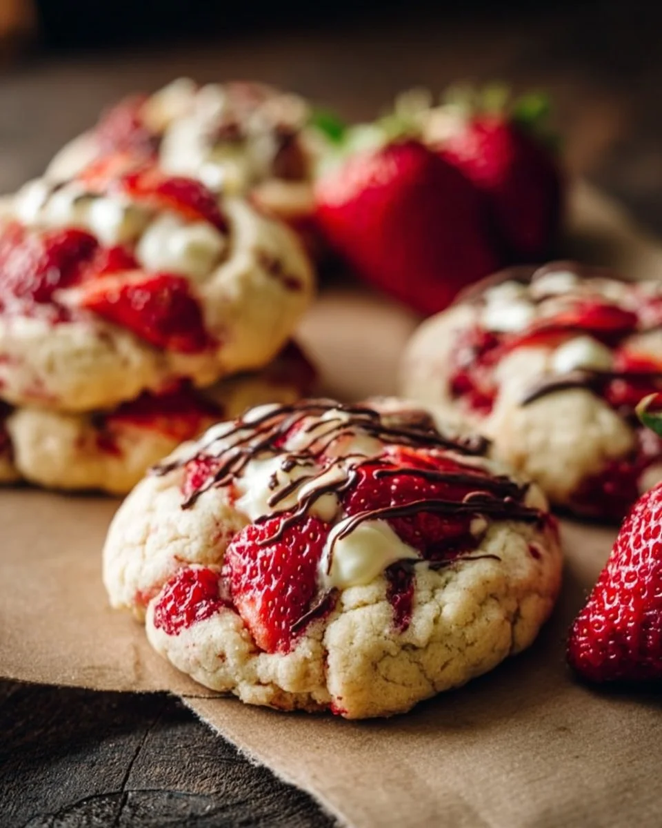 Strawberry Cream Cheese Cookies