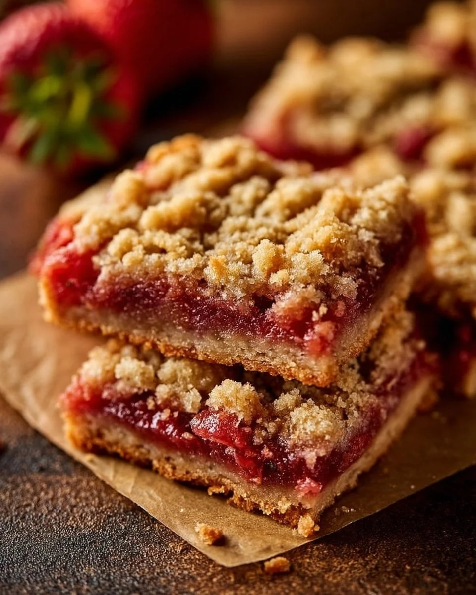 Strawberry Rhubarb Bars